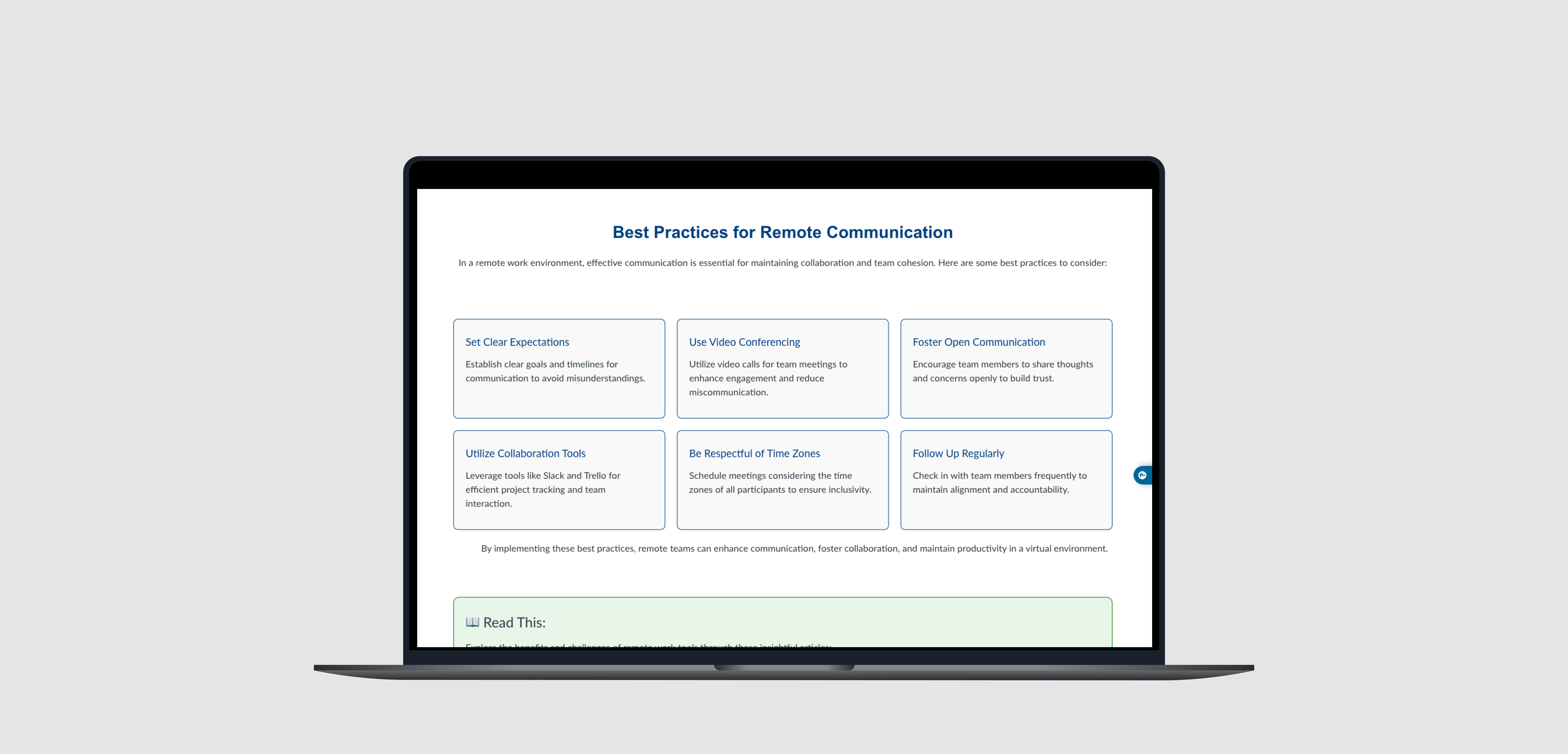 Canvas LMS — Best Practices for Remote Communication